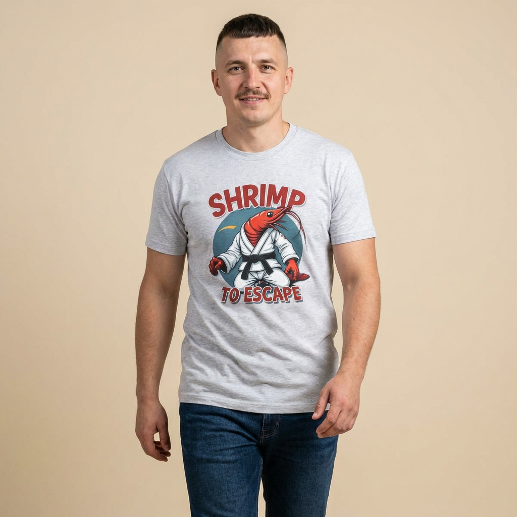 Shrimp to Escape Martial Arts T-Shirt