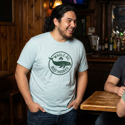 St. Patrick's Day 'Whale Oil Beef Hooked' T-Shirt — Funny Irish Drinking Tee