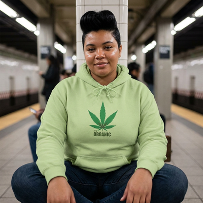 It's Organic, Marijuana Leaf, Unisex Midweight Softstyle Fleece Hoodie