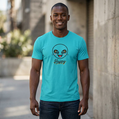 Happy Alien Crew Tee — Cute Smiley Graphic T-Shirt