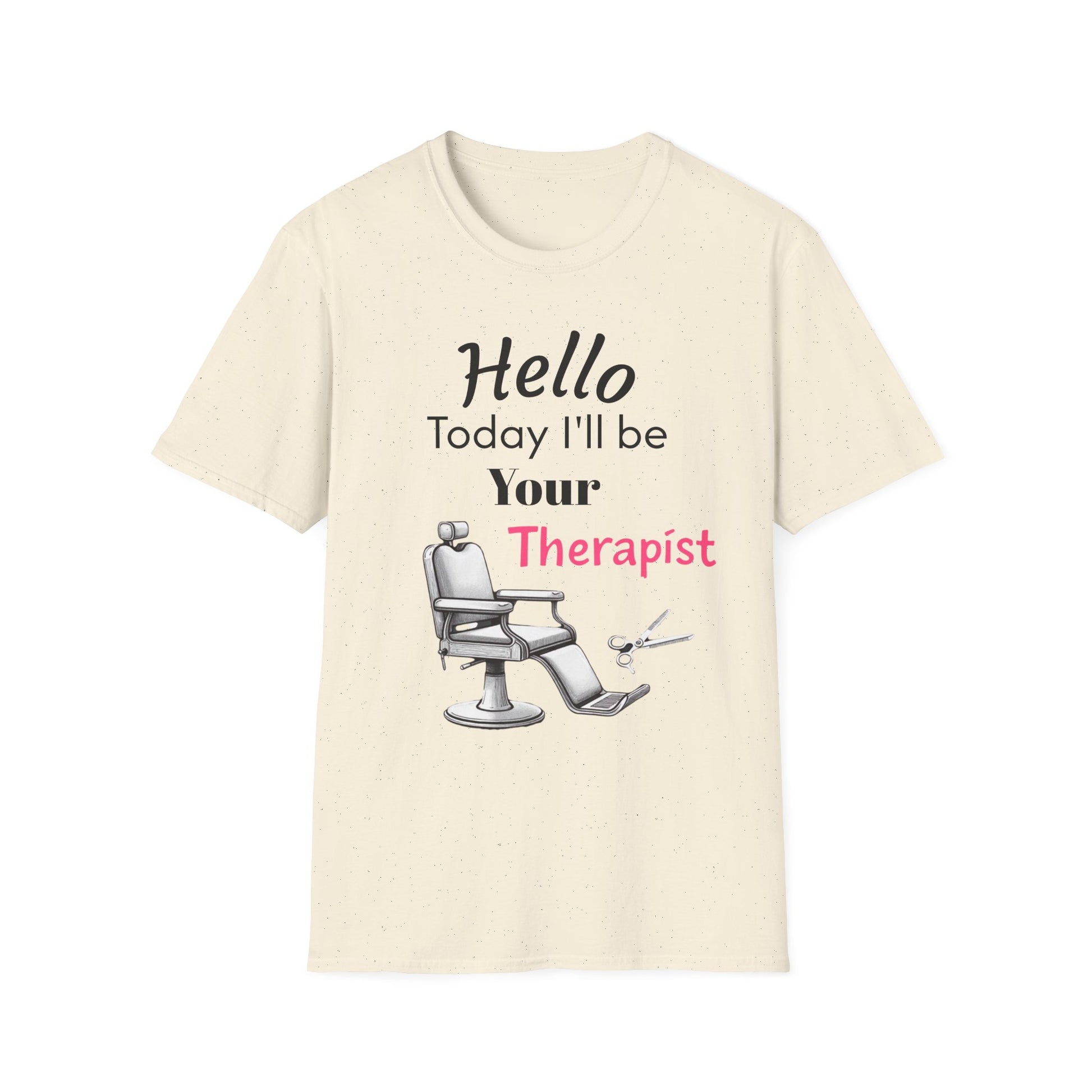 Hair stylist therapy, Unisex Softstyle T-Shirt | Perfect Gift for Barbers, Stylists, Hairdressers, Funny Tee for Self-Care Sundays, Hair Salon [...] - Psychonaut Swag