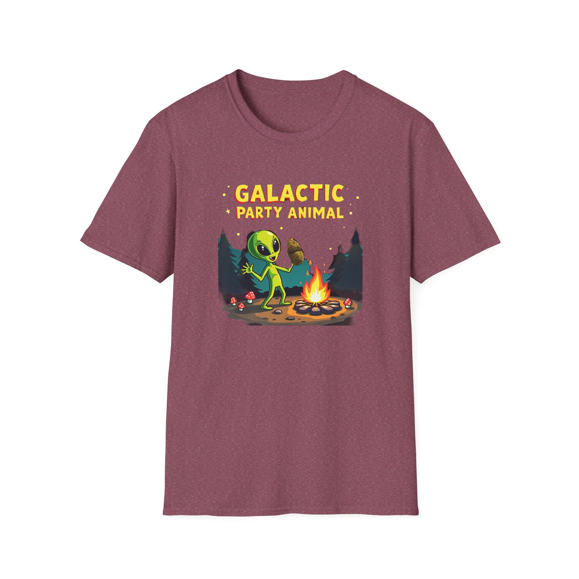 Galactic Party Animal T-Shirt - Unisex Softstyle Tee for Fun Gatherings - Psychonaut Swag