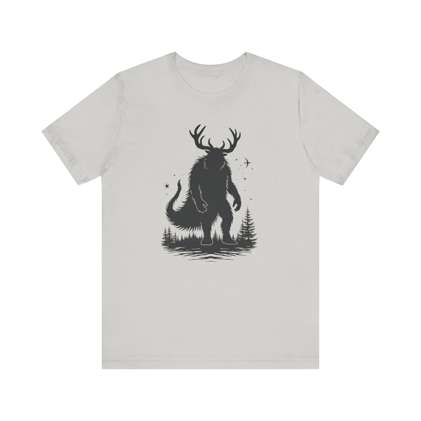 Krampus Squatch T-Shirt — Deer-Antlered Sasquatch Graphic Tee
