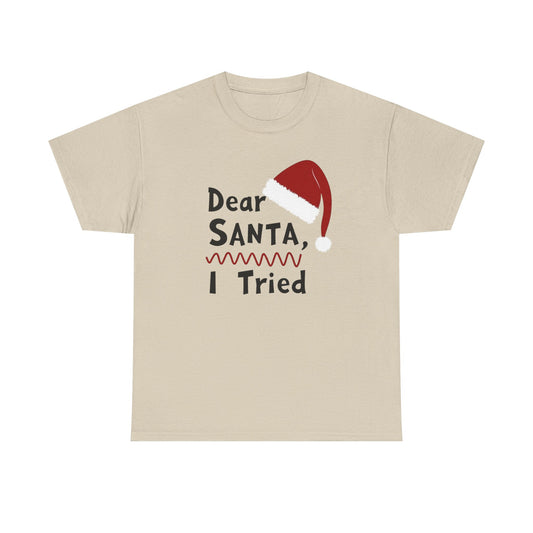 Dear Santa I Tried Christmas T-Shirt