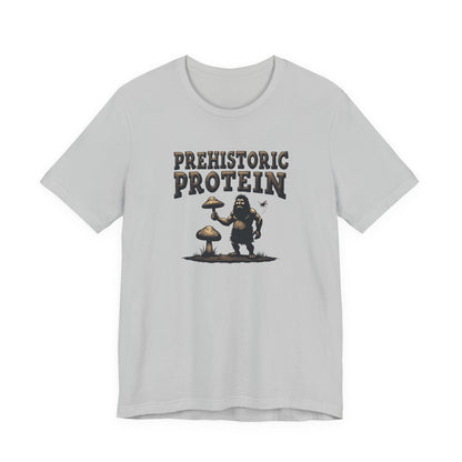 Prehistoric Protein Mushroom Tee - Retro Graphic T-Shirt for Nature Lovers, Gifts for Him/Her, Casual Everyday Wear, Perfect for Camping, Gifts [...] - Psychonaut Swag