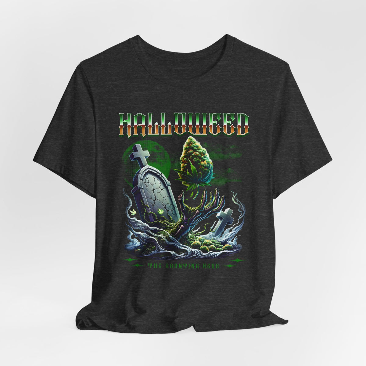 Halloweed, Haunted Herb, Unisex Jersey Short Sleeve Tee