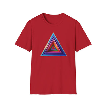 Triangle Rainbow, Unisex Softstyle T-Shirt - Psychonaut Swag