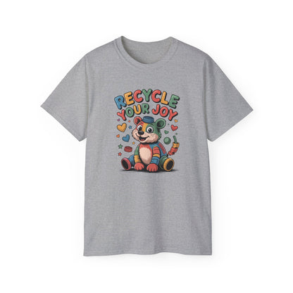 Recycle Your Joy Panda Tee — Cute Eco-Friendly Positive Message T-Shirt