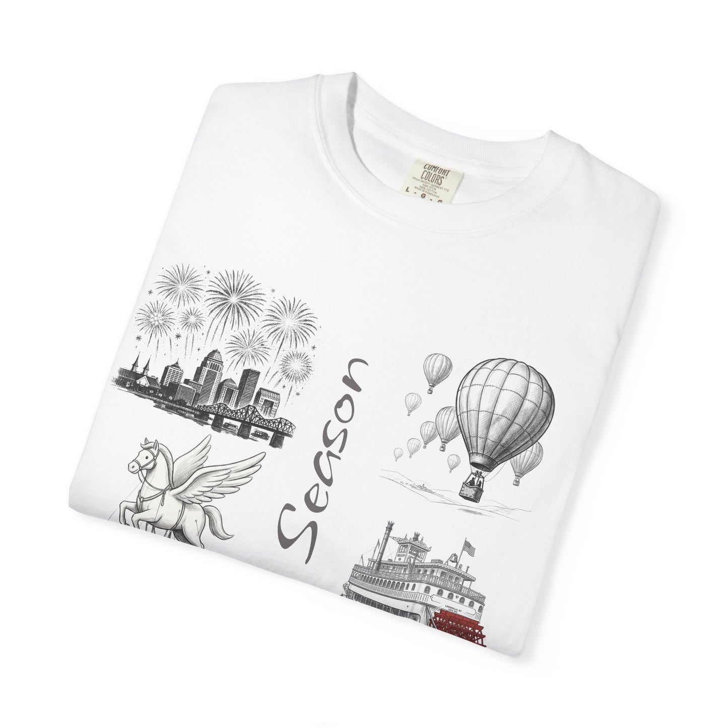Derby Season T-Shirt — Horse Racing & Balloon Glow Festival Tee