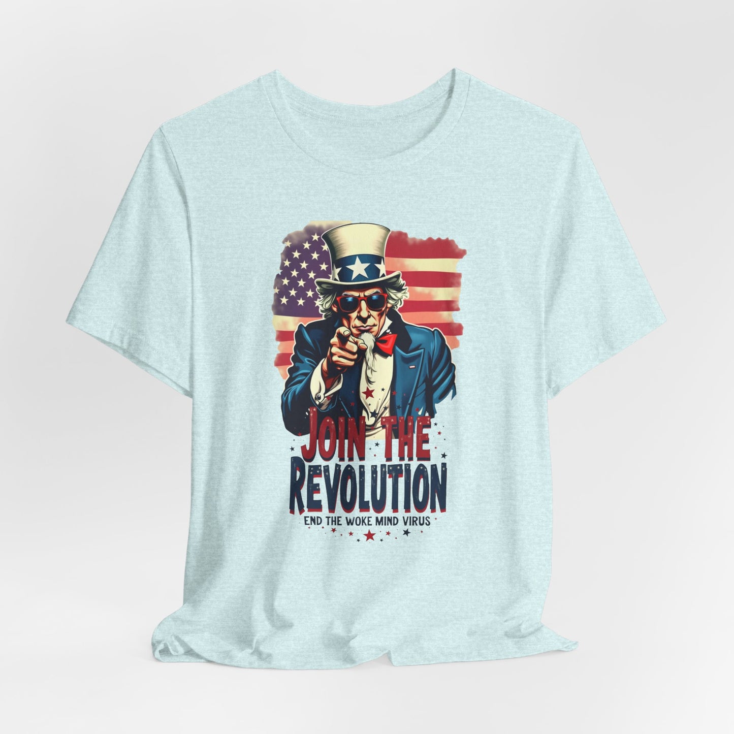 Revolution Uncle Sam T-Shirt — "Join the Revolution" Patriotic Graphic Tee