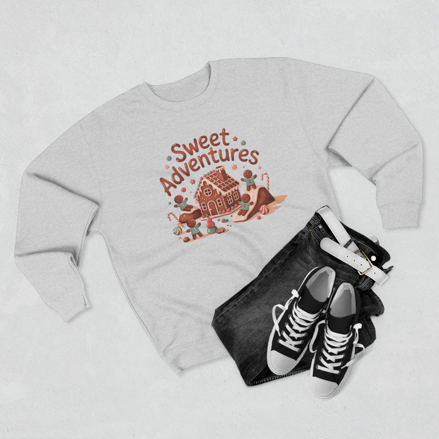 Sweet Adventures Sweatshirt — Gingerbread House Holiday Crewneck