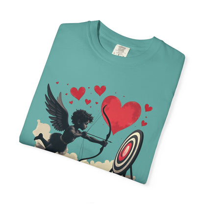 Cupid, Practice Makes Perfect, T-Shirt — Romantic Valentine Love Tee