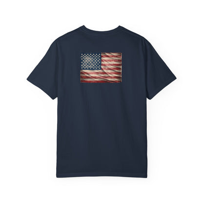 We the People/flag,  Unisex Garment-Dyed T-shirt - Psychonaut Swag