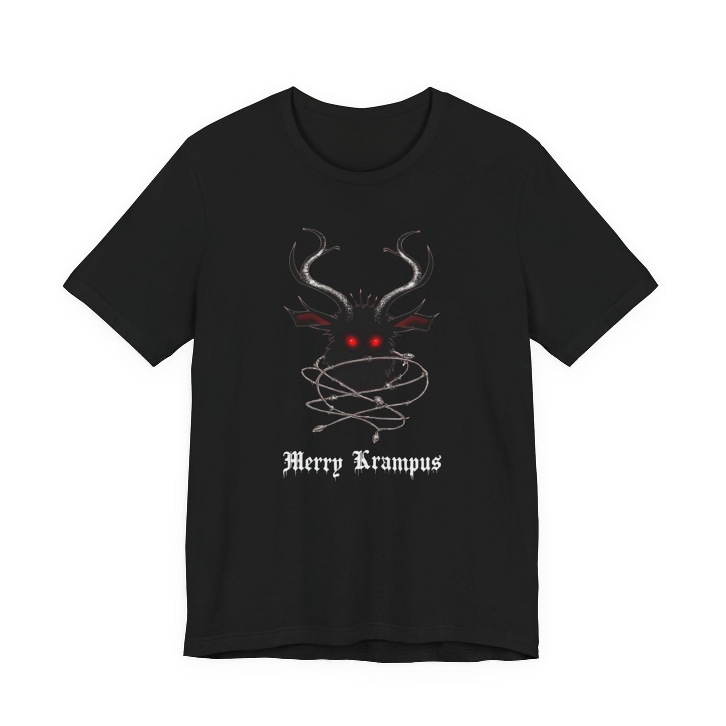 Krampus Graphic Tee — "Merry Krampus" Holiday Horror T-Shirt