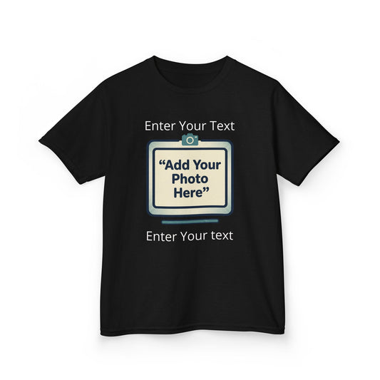 Custom Kids Tee — Personalized Image & Text for Birthdays, Trips, Events
