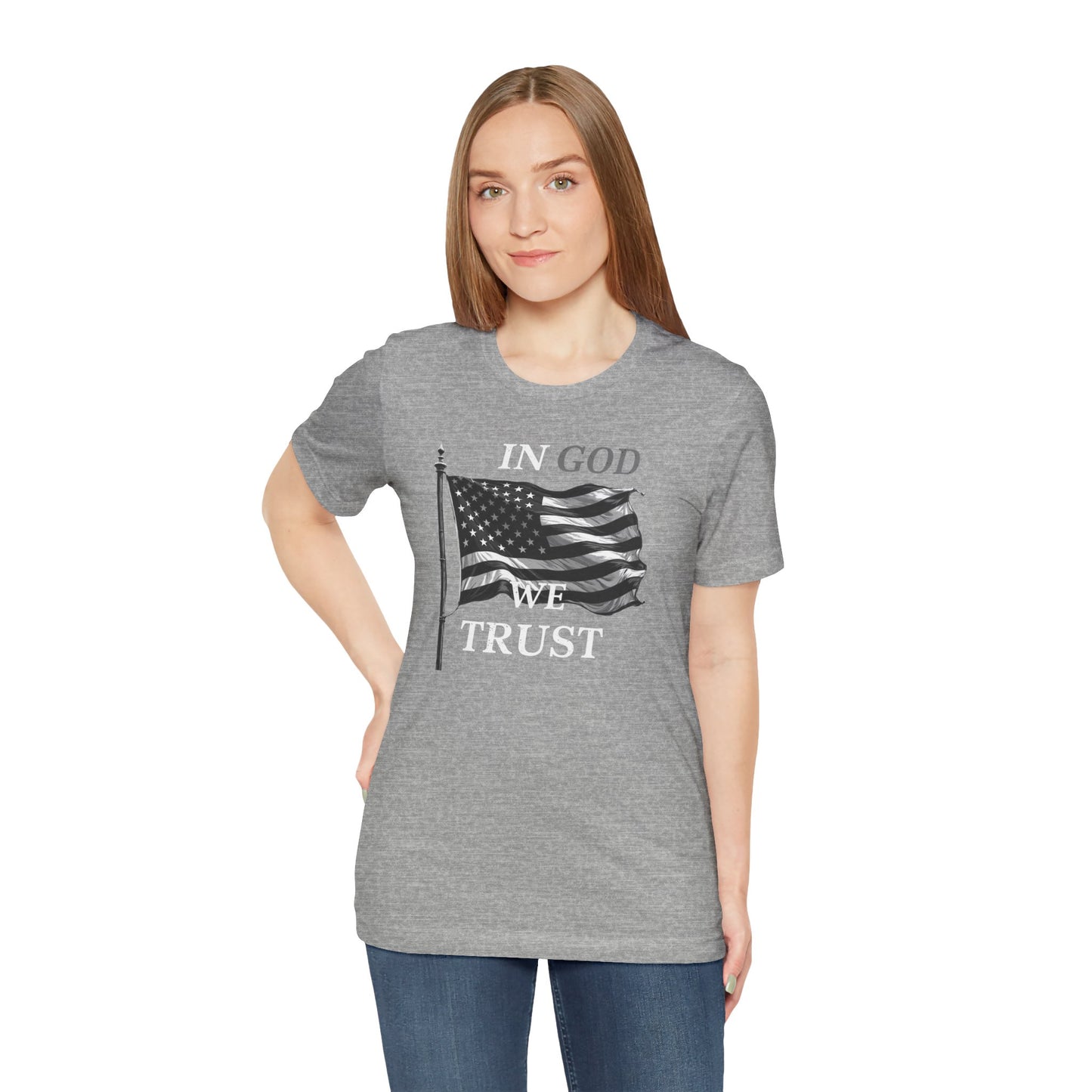 In God We Trust American Flag Tee