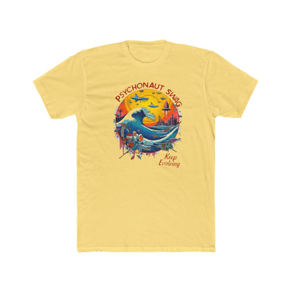 Keep Evolving, Psychonaut Swag  Keep Exploring Unisex Tee | Adventure T-Shirt, Gift for Travelers, Fun Casual Wear, Unique Graphic Shirt, Summer Style