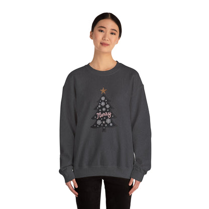 Merry Tree, Christmas sweatshirt, Unisex Heavy Blend™ Crewneck Sweatshirt
