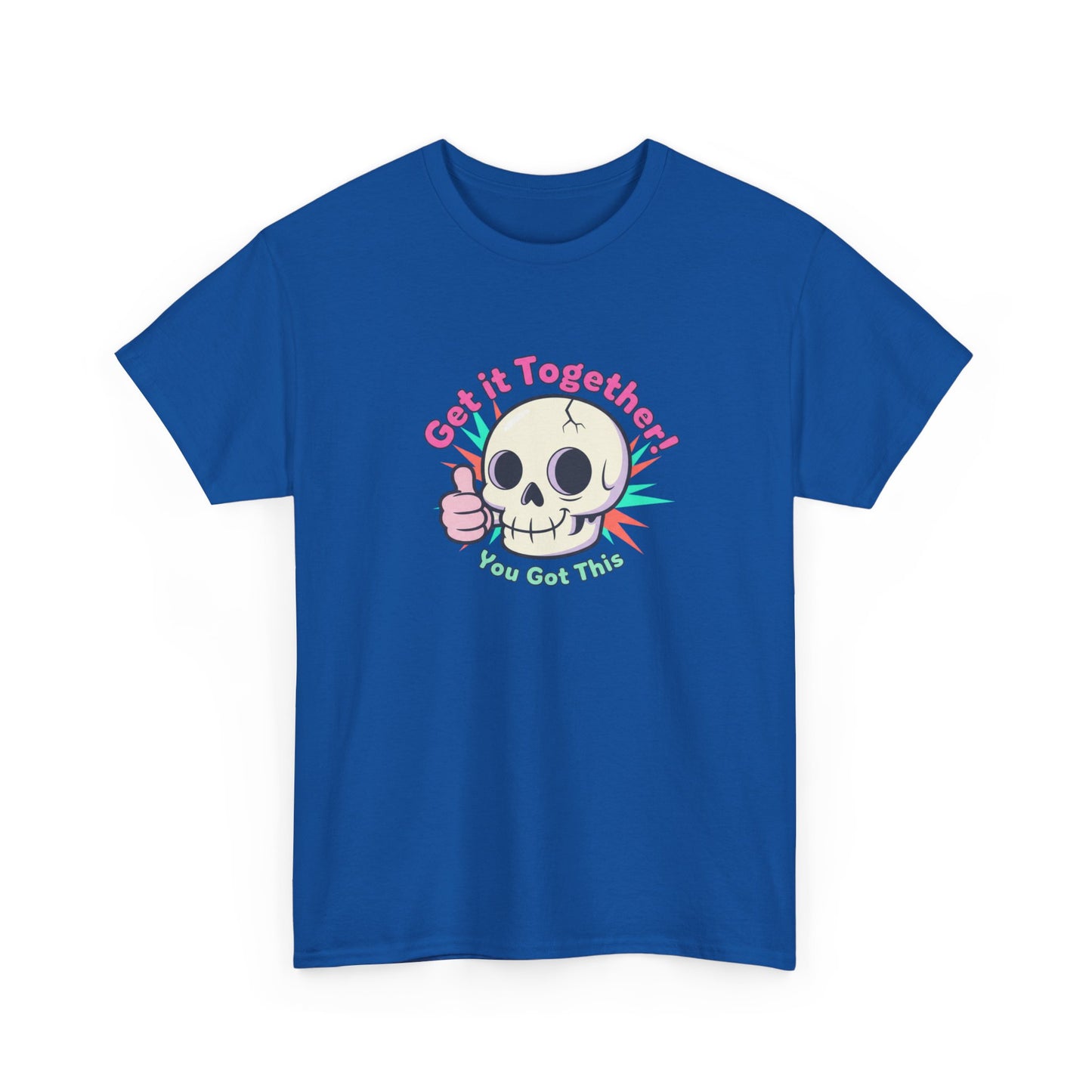 Get It Together Skull Tee — Cute Thumbs Up Motivational Graphic T-Shirt