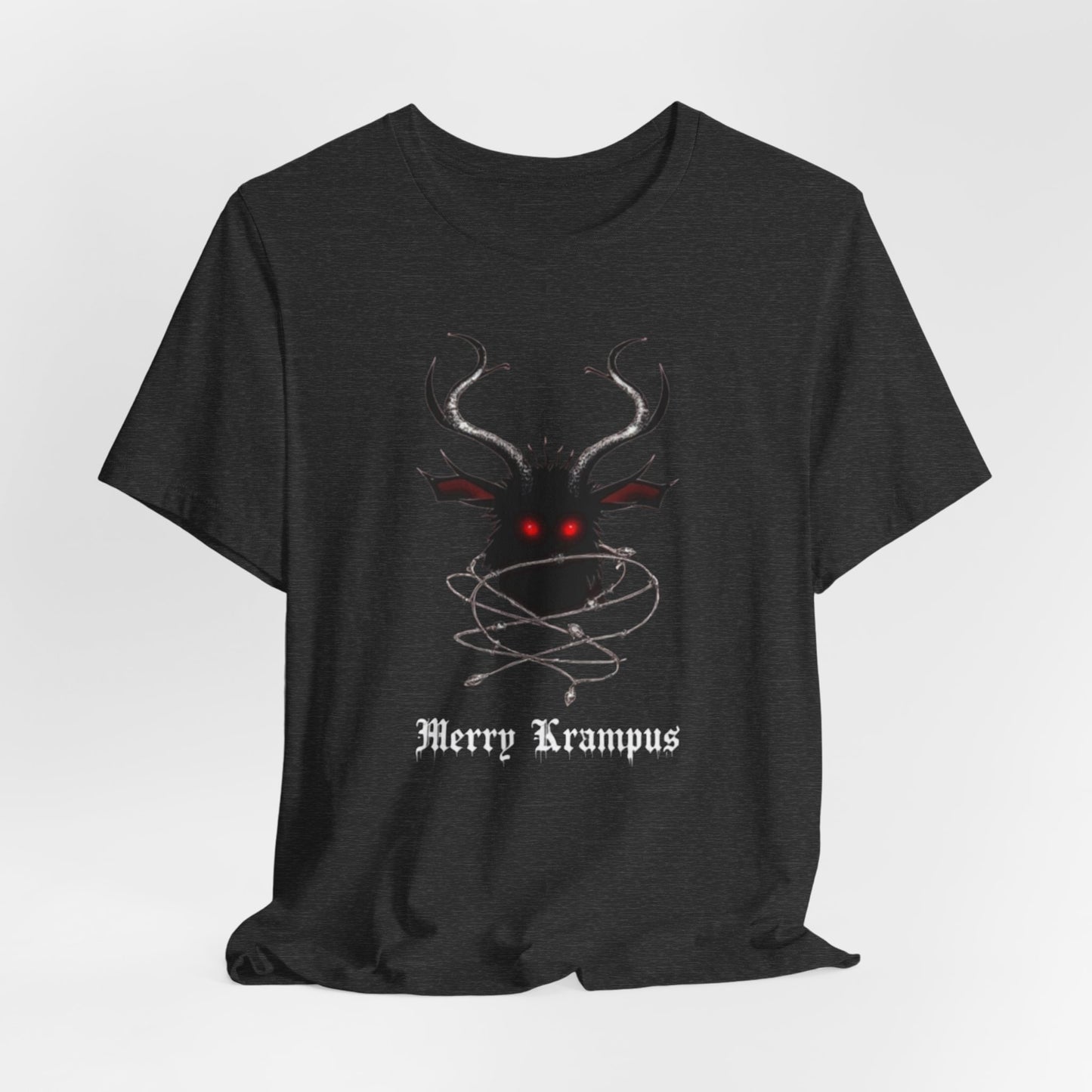 Krampus Graphic Tee — "Merry Krampus" Holiday Horror T-Shirt