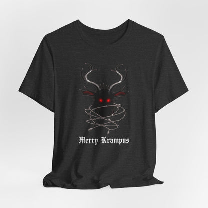 Krampus Graphic Tee — "Merry Krampus" Holiday Horror T-Shirt