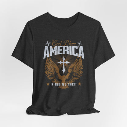 God Bless America Eagle T-Shirt — Patriotic Fourth of July Tee