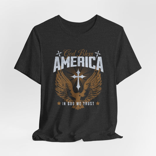 God Bless America Eagle T-Shirt — Patriotic Fourth of July Tee