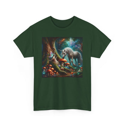 Unicorn Sighting in the Forest, Unisex Heavy Cotton Tee - Psychonaut Swag