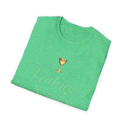 Vintage Sipper Unisex Softstyle T-Shirt, Casual Wear, Gift for Wine Lovers, Bar Night, Vintage Inspired Apparel - Psychonaut Swag