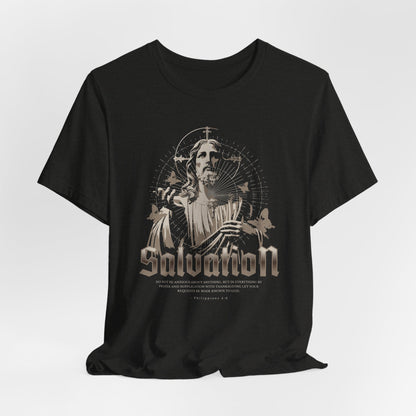 Salvation Graphic Tee — Vintage Jesus Religious T-Shirt