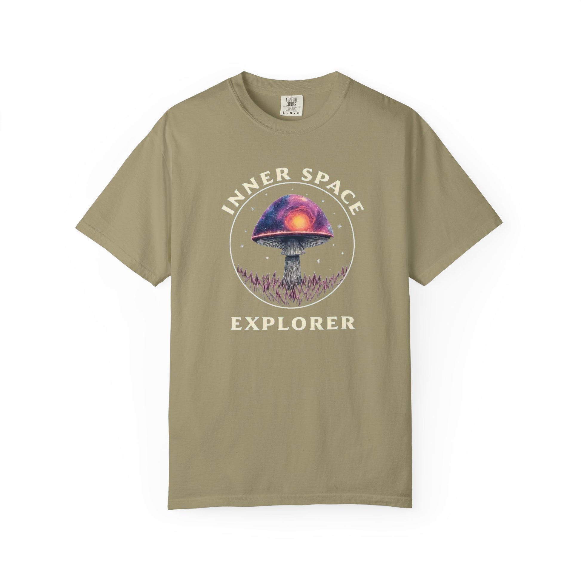 Inner Space Explorer T-Shirt, Unisex Graphic Tee, Cosmic Mushroom Apparel, Gift for Nature Lovers, Casual Wear for Adventurers - Psychonaut Swag