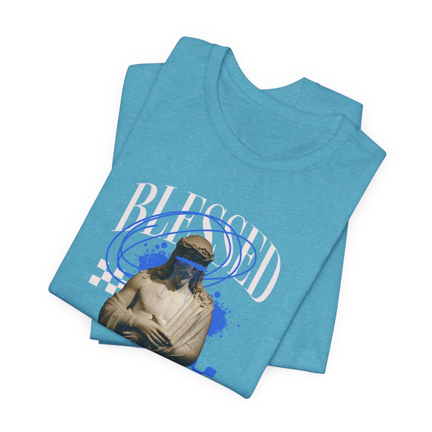 Blessed Statue Graphic Tee — Vintage Aesthetic Rome MMXXIV T-Shirt