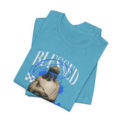 Blessed Statue Graphic Tee — Vintage Aesthetic Rome MMXXIV T-Shirt