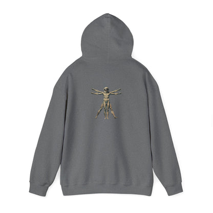 Psychonaut Staple, Vitruvian Hoody,Unisex Heavy Blend™ Hooded Sweatshirt - Psychonaut Swag