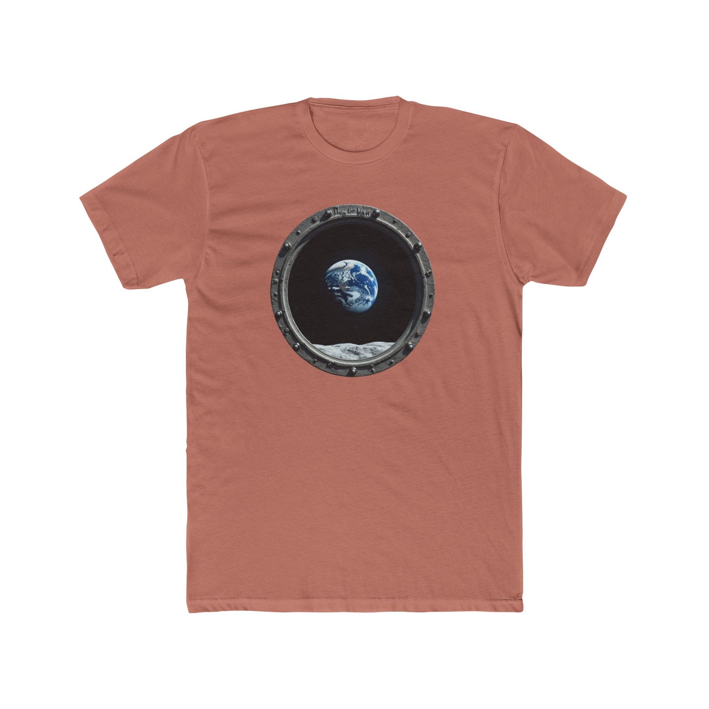 Earth view, Space-Inspired Unisex Cotton Crew Tee, Perfect for Astronaut Lovers, Casual Wear, Gift for Space Enthusiasts, Earth Day Celebration, [...] - Psychonaut Swag