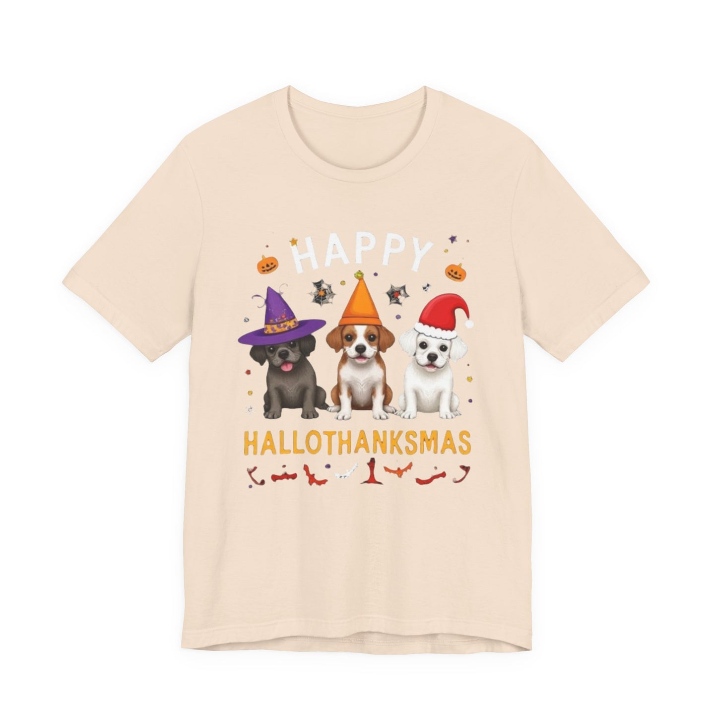 Holiday Trifecta tee, Funny Halloween T-Shirt for Parties, Unisex Short Sleeve Tee, Spooky Holiday Apparel, Gift for Halloween Lovers