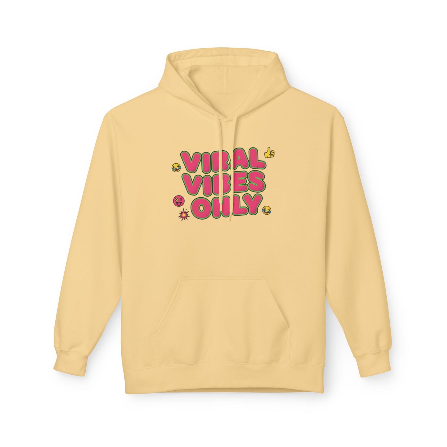 Hoodie - "Vibe Check" Colorful Retro Text Graphic