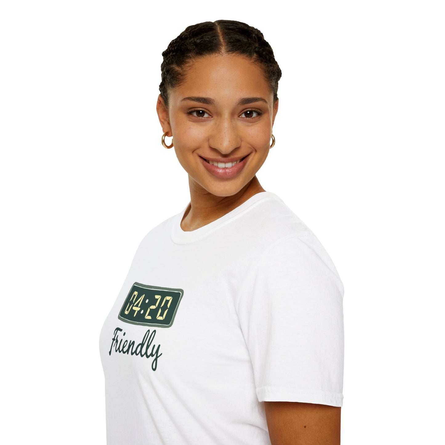 Friendly 4:20 Unisex T-Shirt | Marijuana Enthusiast Tee, Cannabis Gift, 420 Apparel, Stoner Friends Outfit, Chill Vibe Clothing