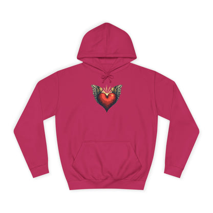 Free Heart, Unisex College Hoodie