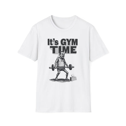 It's Gym Time T-Shirt, Motivational Workout Shirt, Fitness Apparel, Gift for Gym Lovers, Casual Sport Tee - Psychonaut Swag
