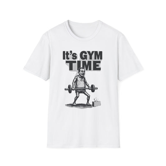 It's Gym Time T-Shirt, Motivational Workout Shirt, Fitness Apparel, Gift for Gym Lovers, Casual Sport Tee - Psychonaut Swag