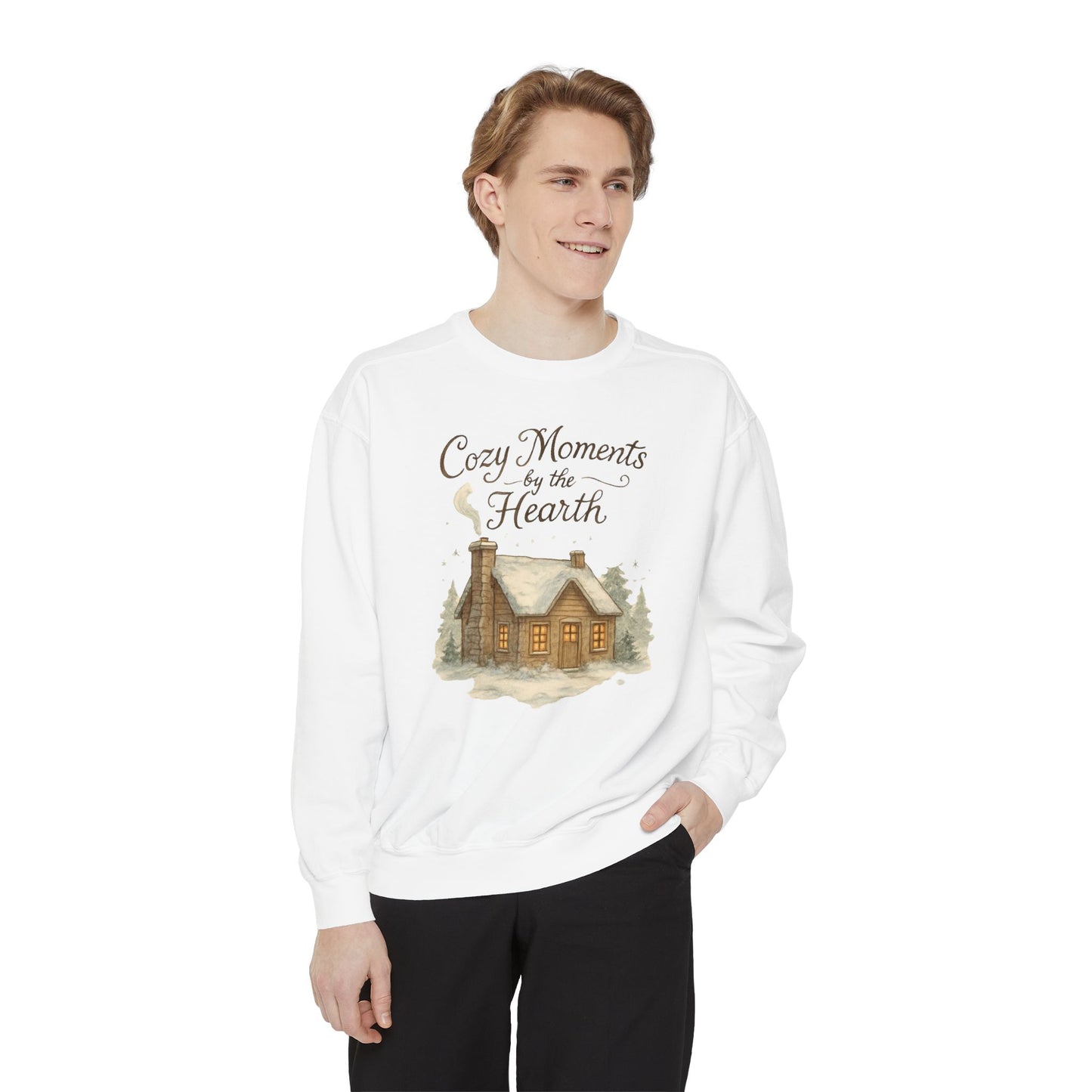 Cozy cabin Unisex Garment-Dyed Sweatshirt