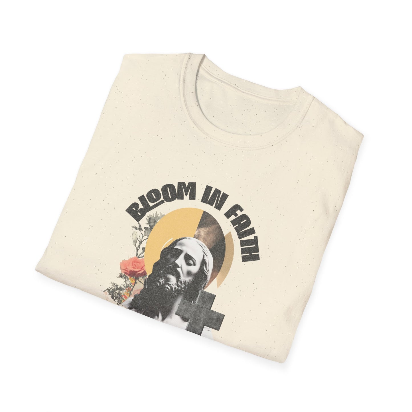 Grow in Faith T-Shirt — Retro Jesus Graphic Tee for Christians