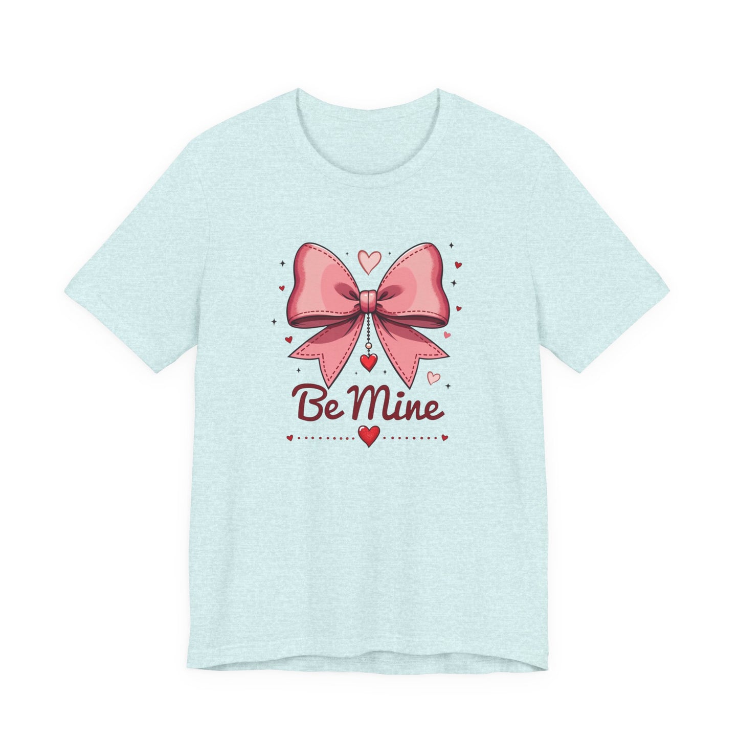 Valentine 'Be Mine' Pink Bow T‑Shirt