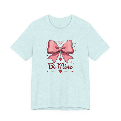 Valentine 'Be Mine' Pink Bow T‑Shirt