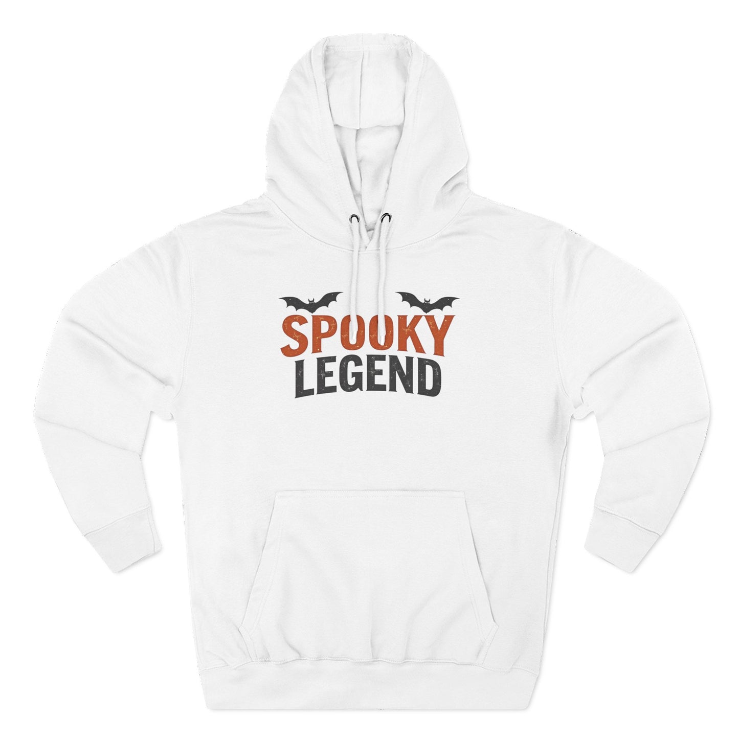 Spooky Legend Hoodie — Halloween Bat Graphic Fleece Sweatshirt
