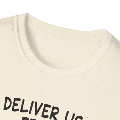 Political T-Shirt — "Deliver Us From Blue-Haired Liberals" Statement Tee