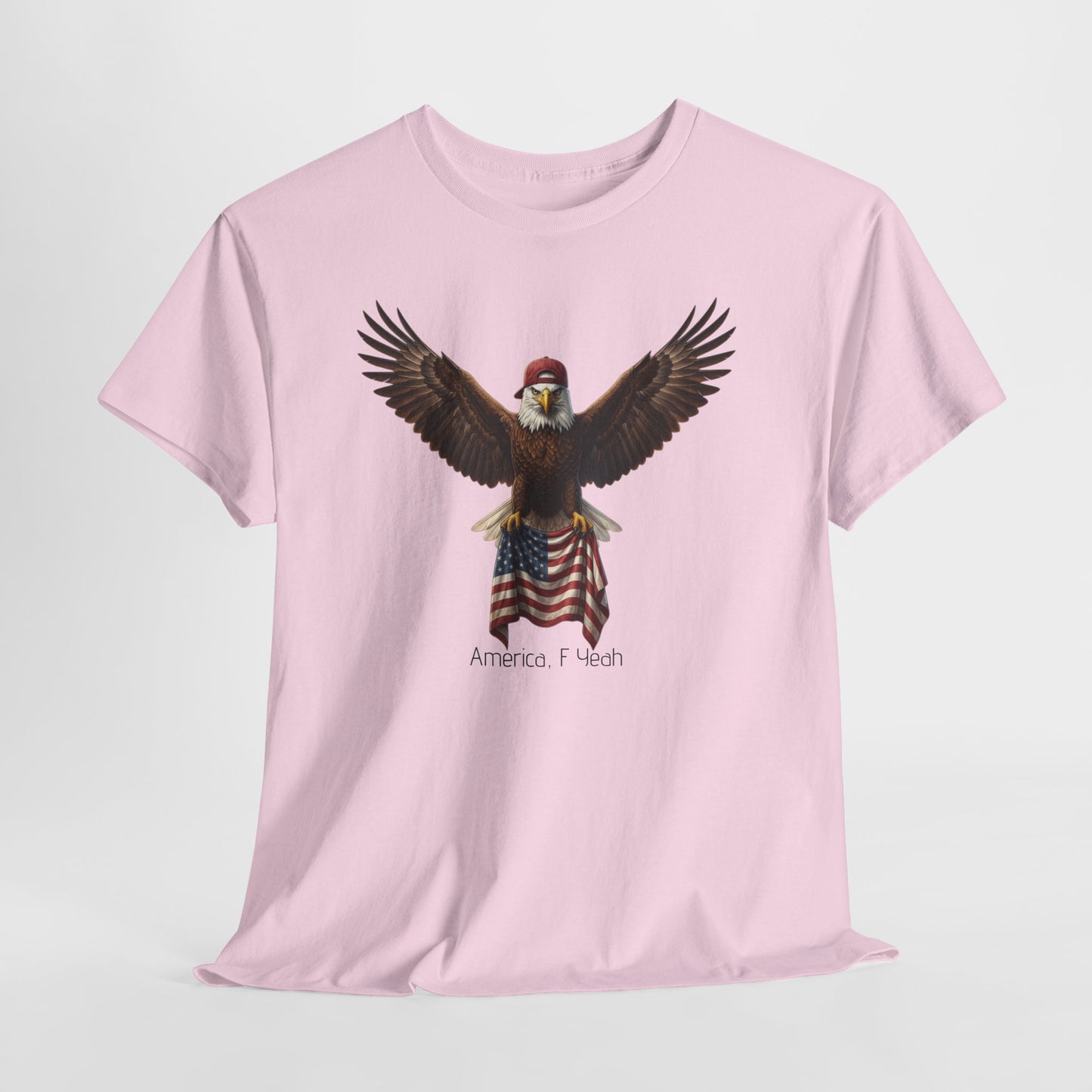 America F Yeah Eagle Tee — Patriotic Flag Graphic Shirt
