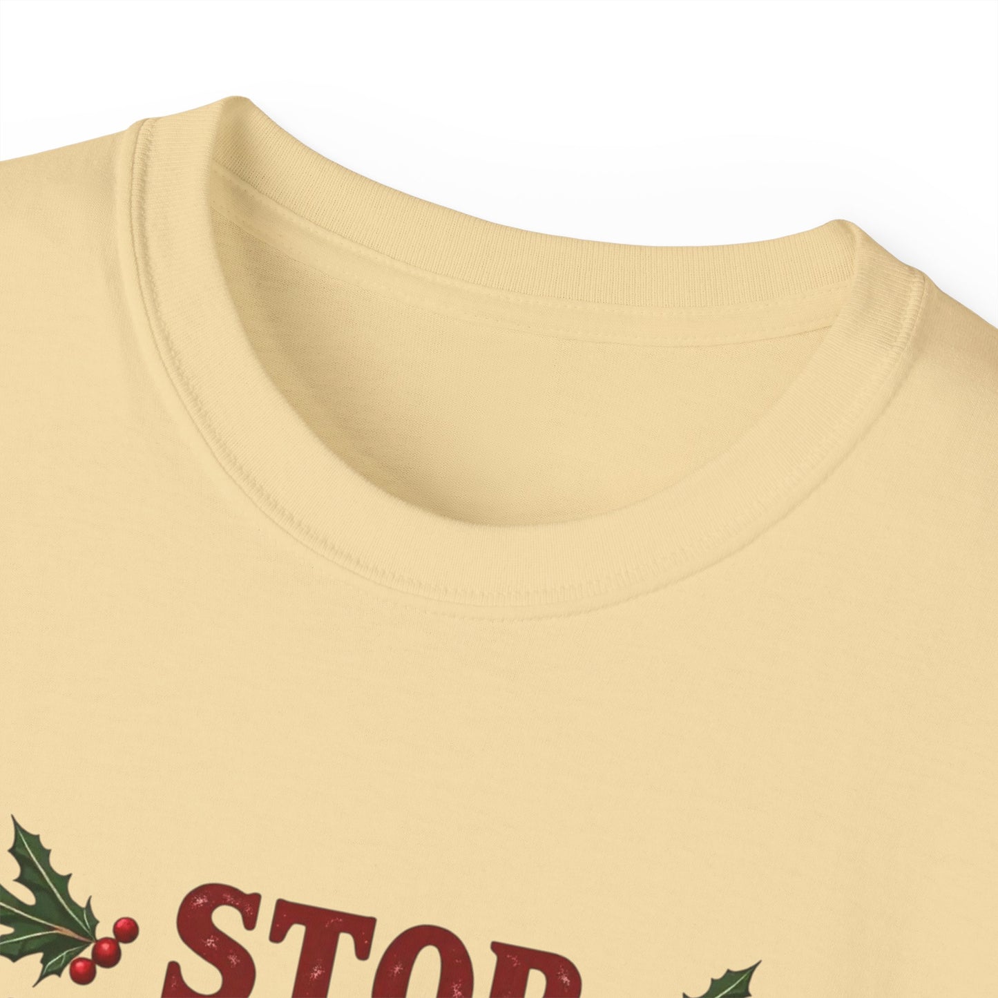 Stop Staring At My Nuts Christmas Tee — Funny Holiday Nutcracker Shirt