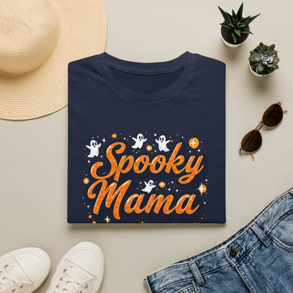 Spooky Mama T-Shirt — Halloween Mom Tee with Cute Ghosts